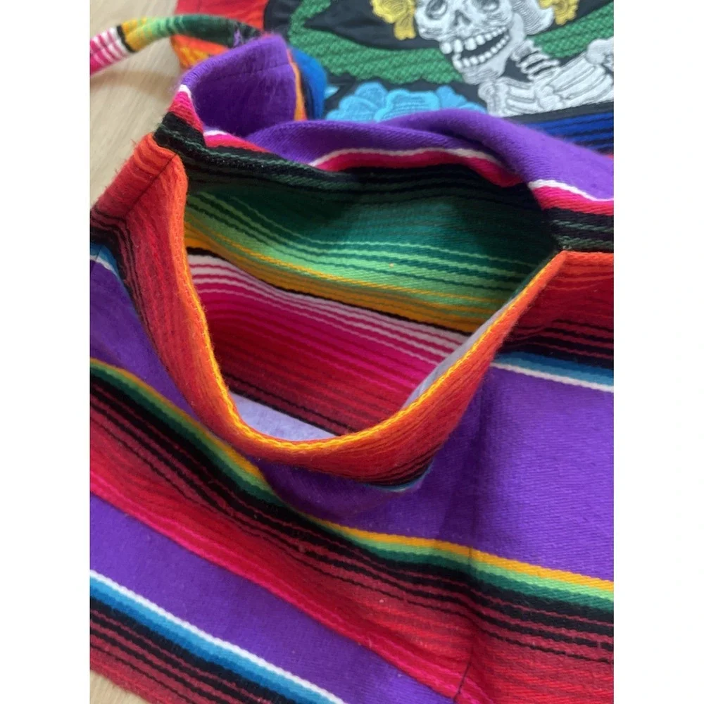 Cooking Apron‎ Embroidered Mexican Day of The Dead Skeleton Sugar Skull Floral